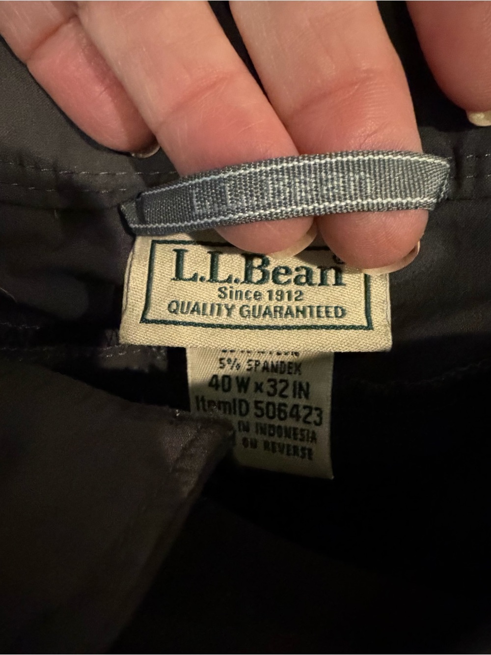 LL Bean Men’s Convertible Zip-Off Hiking Outdoor Pants Size 40/32 Nylon Spandex - Picture 9 of 10